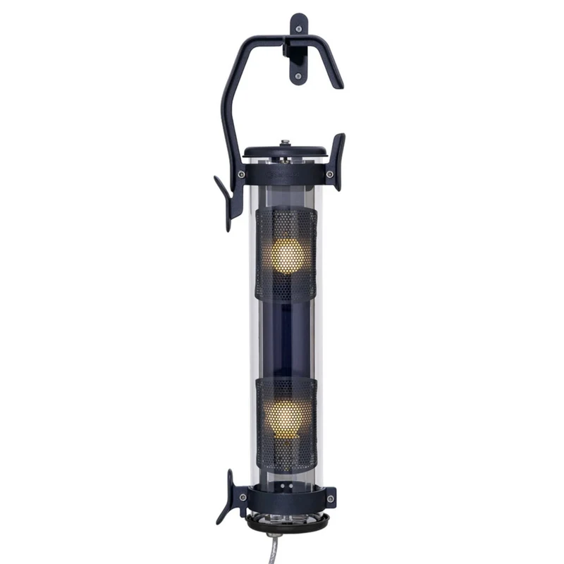 BALKE - Applique murale étanche IP44 en acier et verre, style industriel