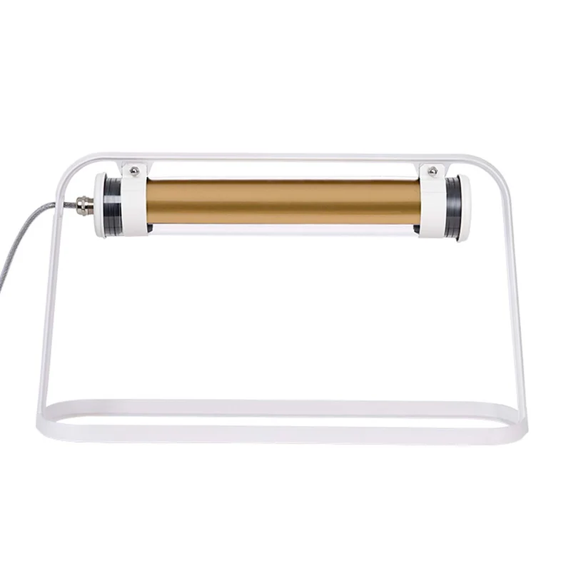 ASTRUP - Lampe à poser étanche IP44 en acier et verre, style industriel