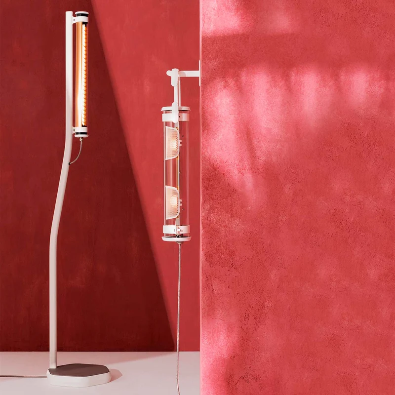 BODOM - Lampadaire LED étanche IP68 en acier, verre et béton, style industriel