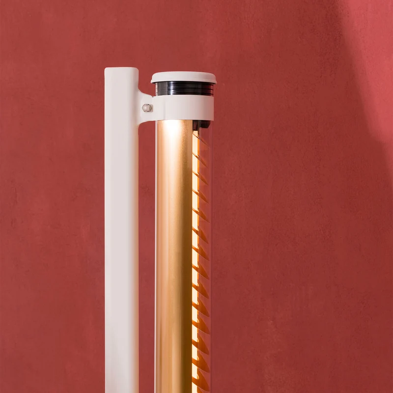 BODOM - Lampadaire LED étanche IP68 en acier, verre et béton, style industriel