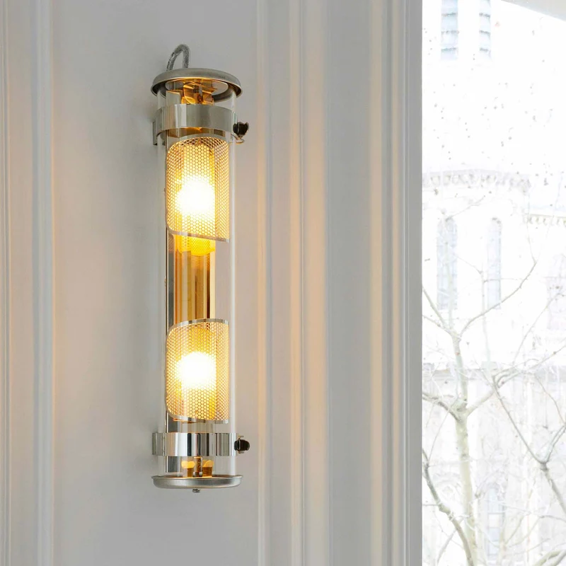 MUSSET GR - Applique murale étanche IP68 en acier et verre, style industriel