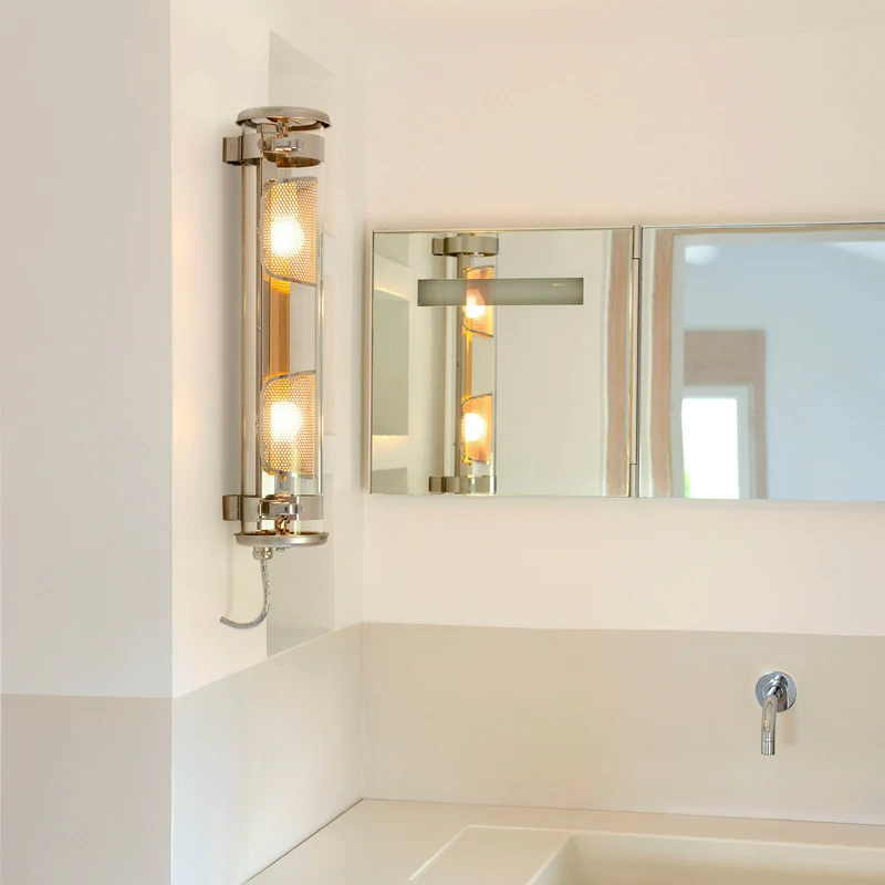 MUSSET GR - Applique murale étanche IP68 en acier et verre, style industriel