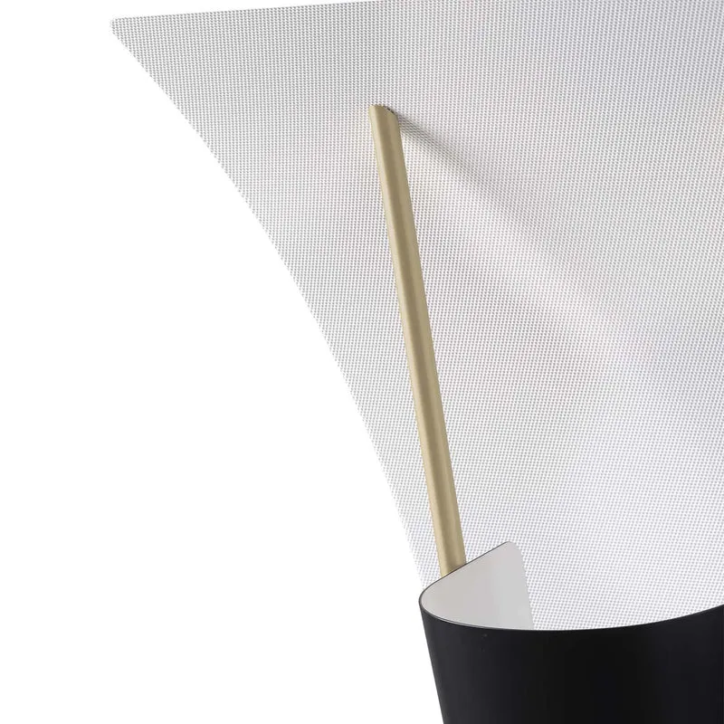 G30 - Lampadaire en acier et laiton, style vintage