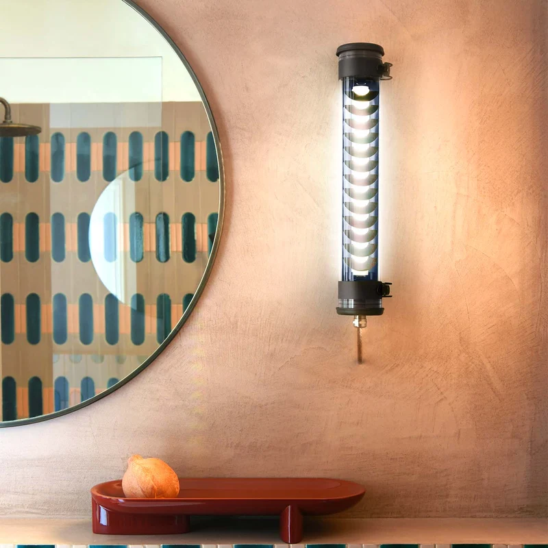 ELGAR - Applique murale LED étanche IP68 en acier et verre, style industriel