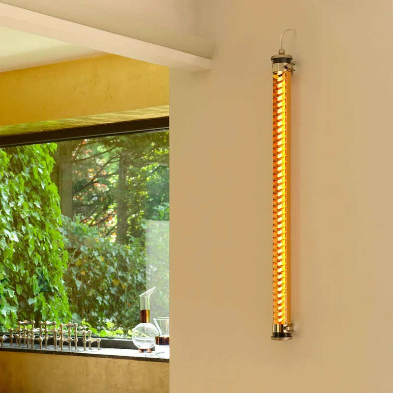 ELGAR - Applique murale LED étanche IP68 en acier et verre, style industriel
