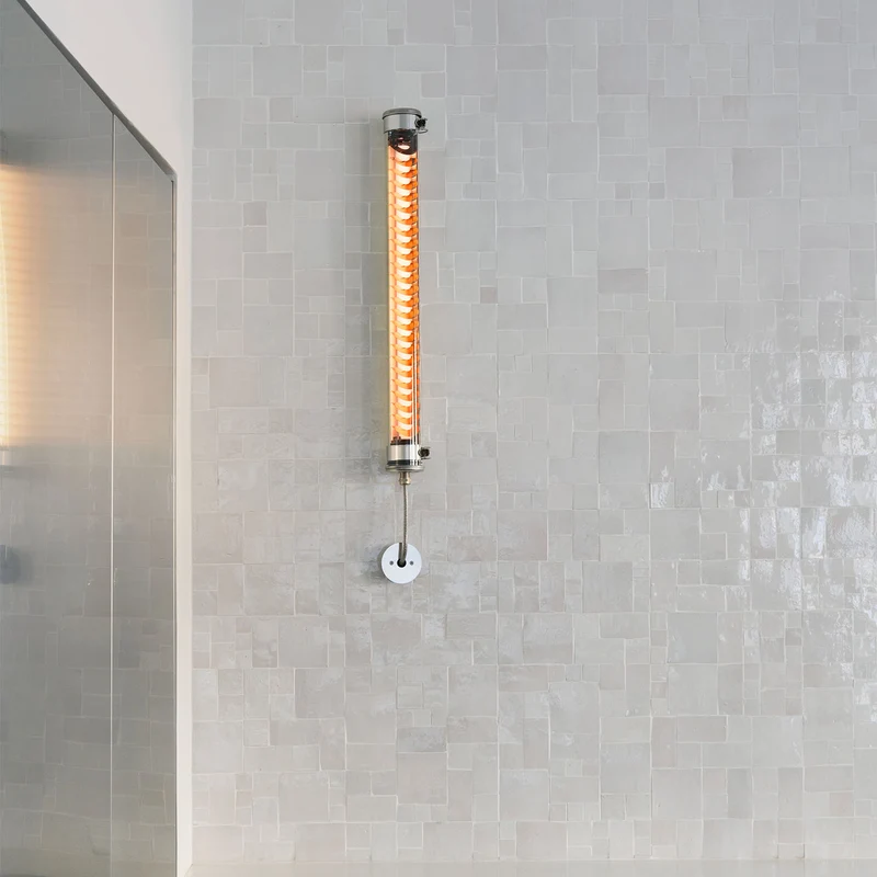 ELGAR - Applique murale LED étanche IP68 en acier et verre, style industriel