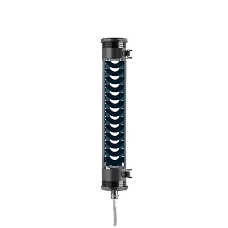 ELGAR - Applique murale LED étanche IP68 en acier et verre, style industriel