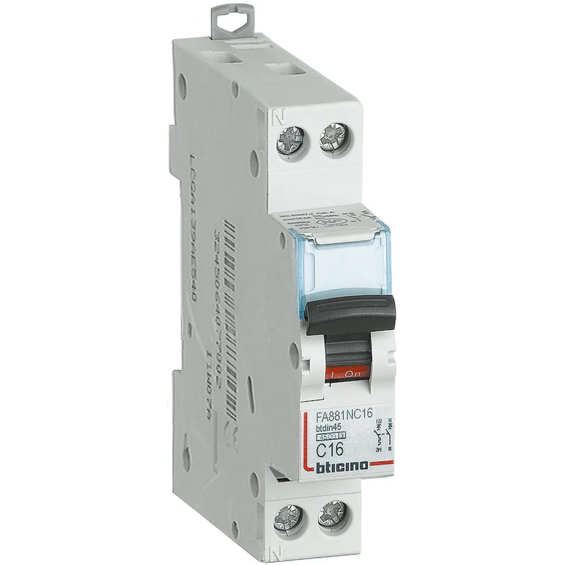 BTICINO FA881C10 - BTDIN45 - Magnetot 1P+N curva C 10A 4,5KA
