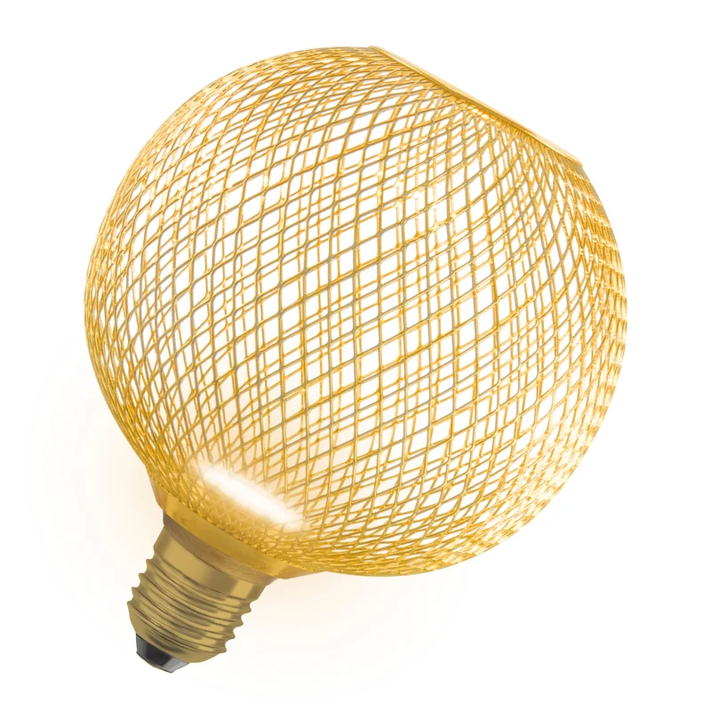 OSRAM DECOR LED Lampada piatta Lampada oro, 3.5W, 300lm, satinato, 125mm, bianco caldo, E27