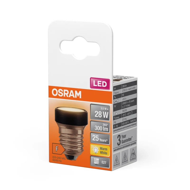Lampada di design OSRAM LED Star nera, bianco caldo, 3,5 W, 300 lm, satinata