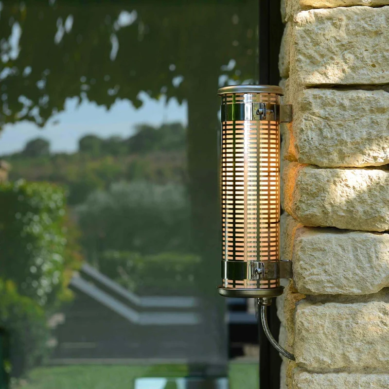 GUDE - Applique murale étanche IP68 en acier et verre, style industriel
