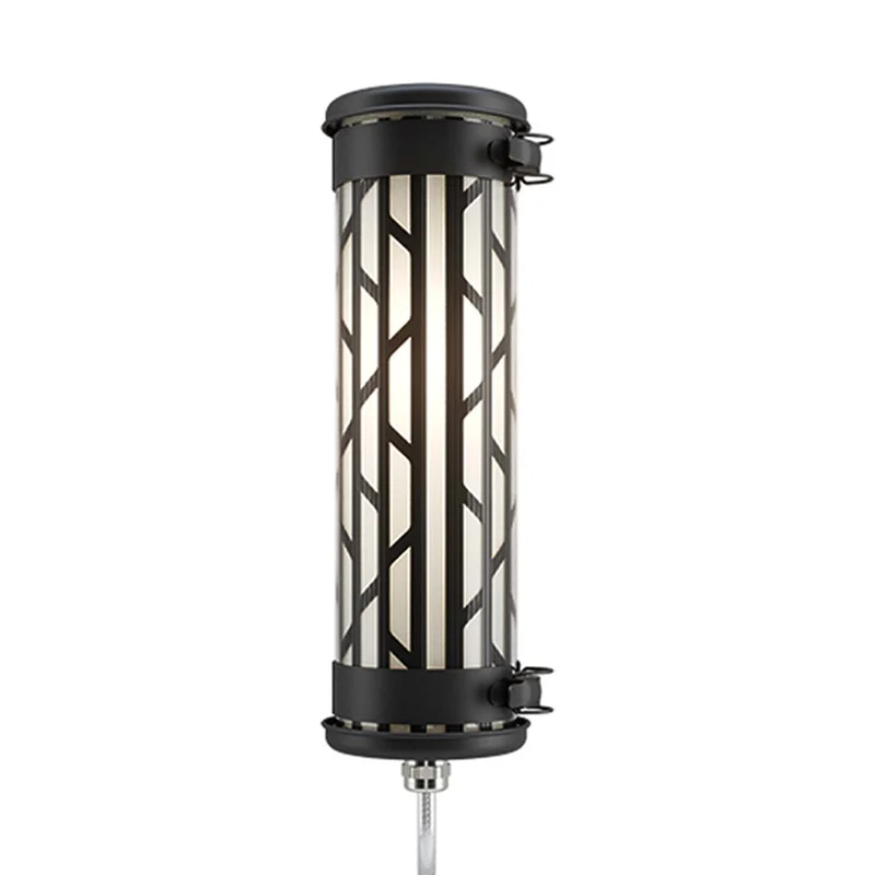 BELLEVILLE MINI - Applique murale étanche IP68 en acier et verre, style industriel