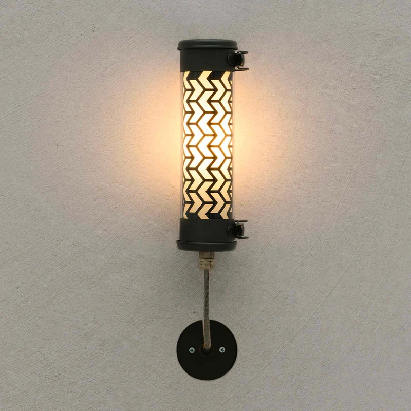 MONCEAU NANO - Applique murale étanche IP68 en acier, style industriel