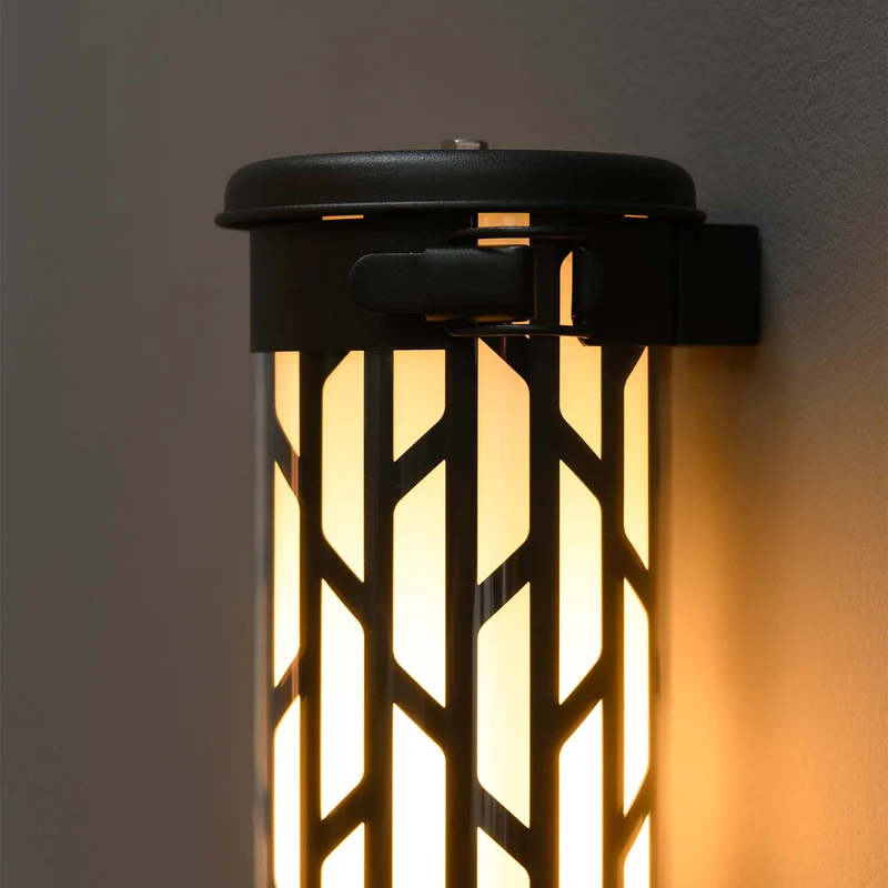 BELLEVILLE NANO - Applique murale étanche IP68 en acier et verre, style industriel