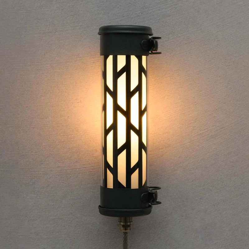 BELLEVILLE NANO - Applique murale étanche IP68 en acier et verre, style industriel