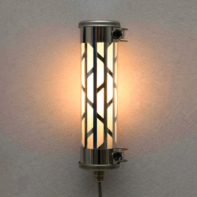 BELLEVILLE NANO - Applique murale étanche IP68 en acier et verre, style industriel