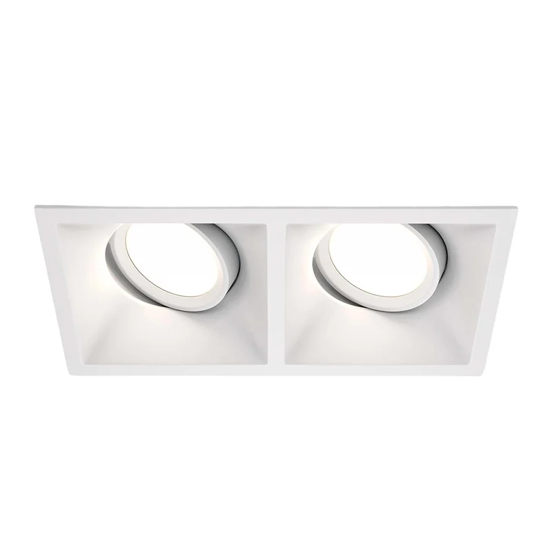 Dot - Spot double encastré en acier, style contemporain