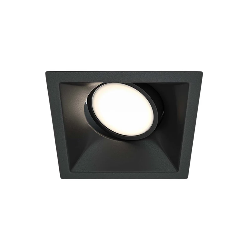 Dot - Spot carré encastré en acier, style contemporain