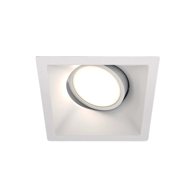 Dot - Spot carré encastré en acier, style contemporain