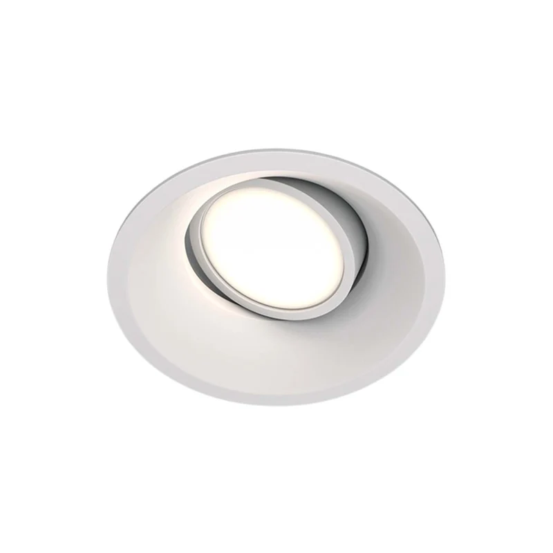 Dot - Spot rond encastré en acier, style contemporain