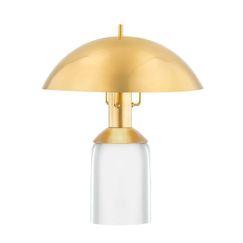 BAYSIDE - Lampe à poser en laiton et verre, style Art déco
