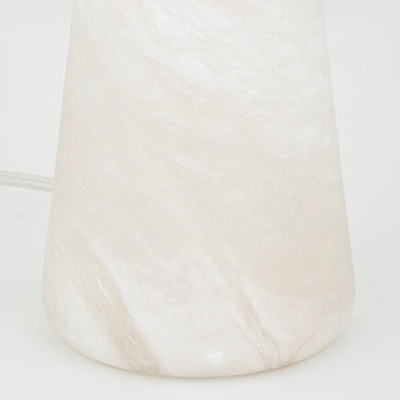 MONTGOMERY - Lampe à poser en marbre, laiton et lin, style Art déco