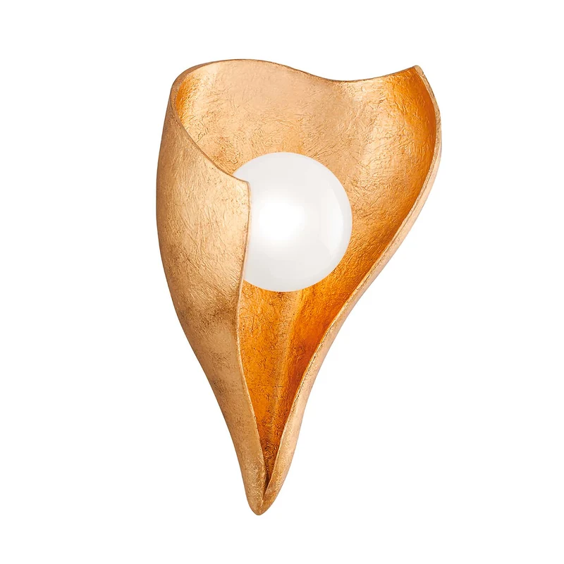 MOONSTONE - Applique murale en laiton, style art déco, H 42 cm