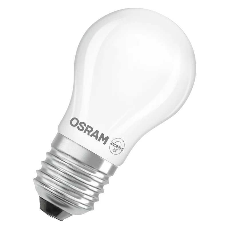 OSRAM Lampada LED Classe Energetica, 3.8W, Opalina, EEK A, E27, Bianco Caldo