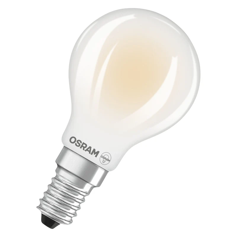 OSRAM LED Superstar Classic Lampada Opaca, 2.2W, 470lm, 45mm, Bianco Caldo, E14