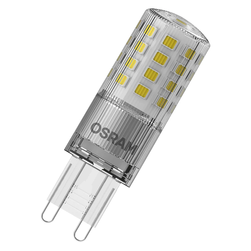OSRAM LED- Lampadina a spina PIN Chiara, 4.4W, 600lm, G9, 18 mm, Bianco caldo