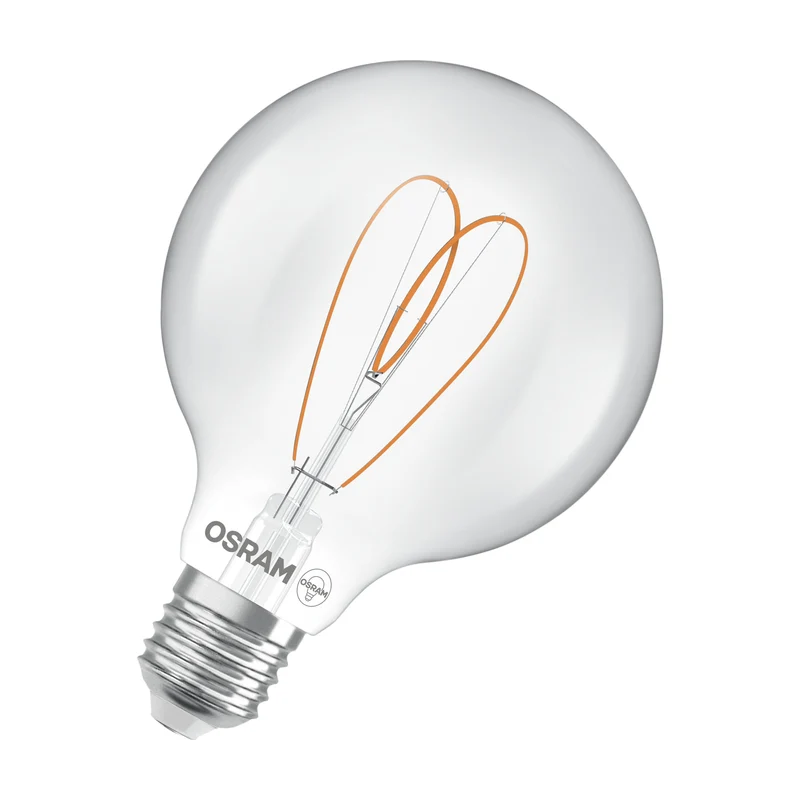 OSRAM Vintage 1906 Globo Lampadina LED Chiara, 7.2W, 806lm, 2700K, Bianco Caldo, E27