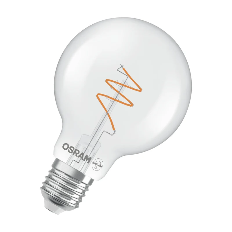 OSRAM Vintage 1906 Globo Lampadina LED Chiara, 4.6W, 470lm, E27, Bianco caldo
