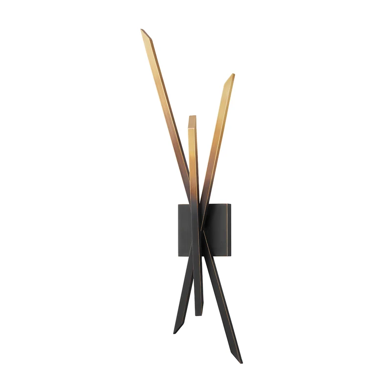 GANSEVOORT - Applique murale LED en acier et laiton, style contemporain