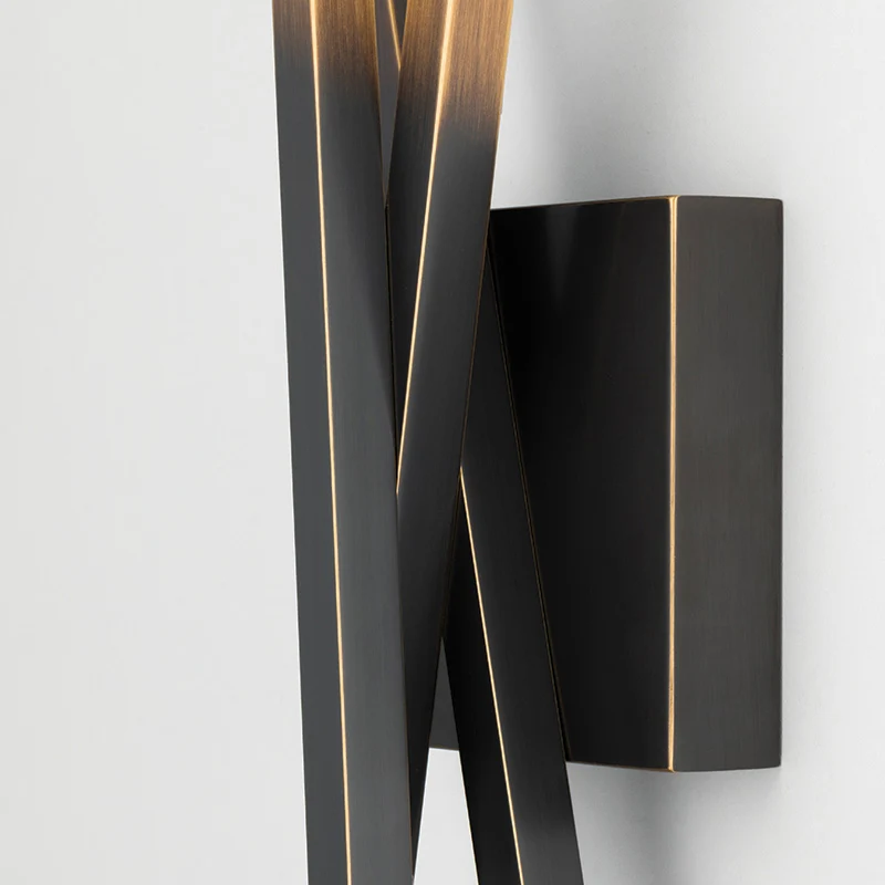 GANSEVOORT - Applique murale LED en acier et laiton, style contemporain