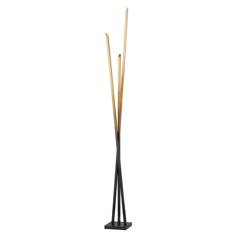 GANSEVOORT - Lampadaire LED en acier et laiton, style contemporain