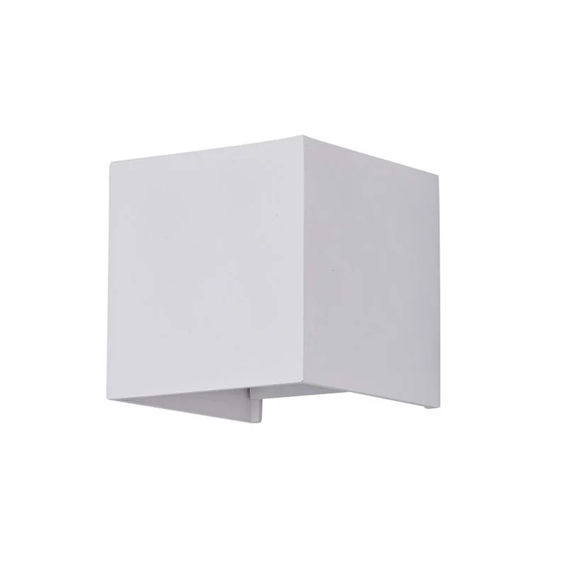 Fulton - Applique murale LED cubique d’extérieur en aluminium, style contemporain