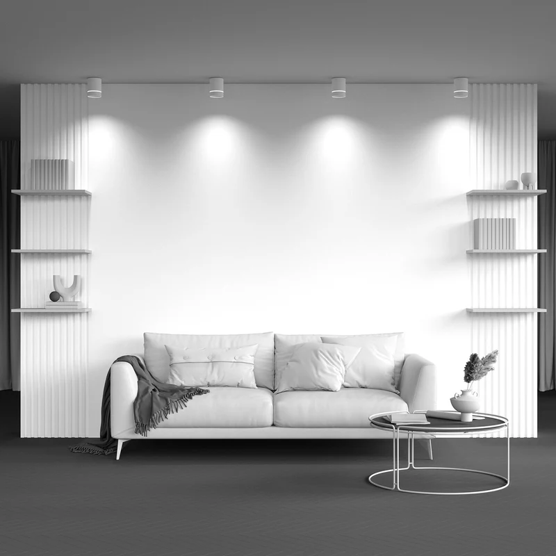 Orlo - Spot LED cylindrique en acier, style contemporain