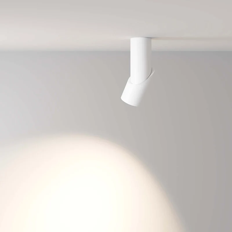 Dafne - Spot LED rétractable en acier, style contemporain