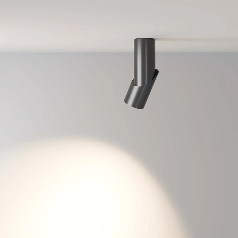 Dafne - Spot LED rétractable en acier, style contemporain