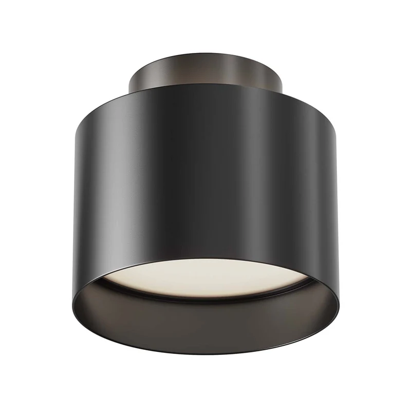 Planet - Spot LED cylindrique en applique en acier, style contemporain