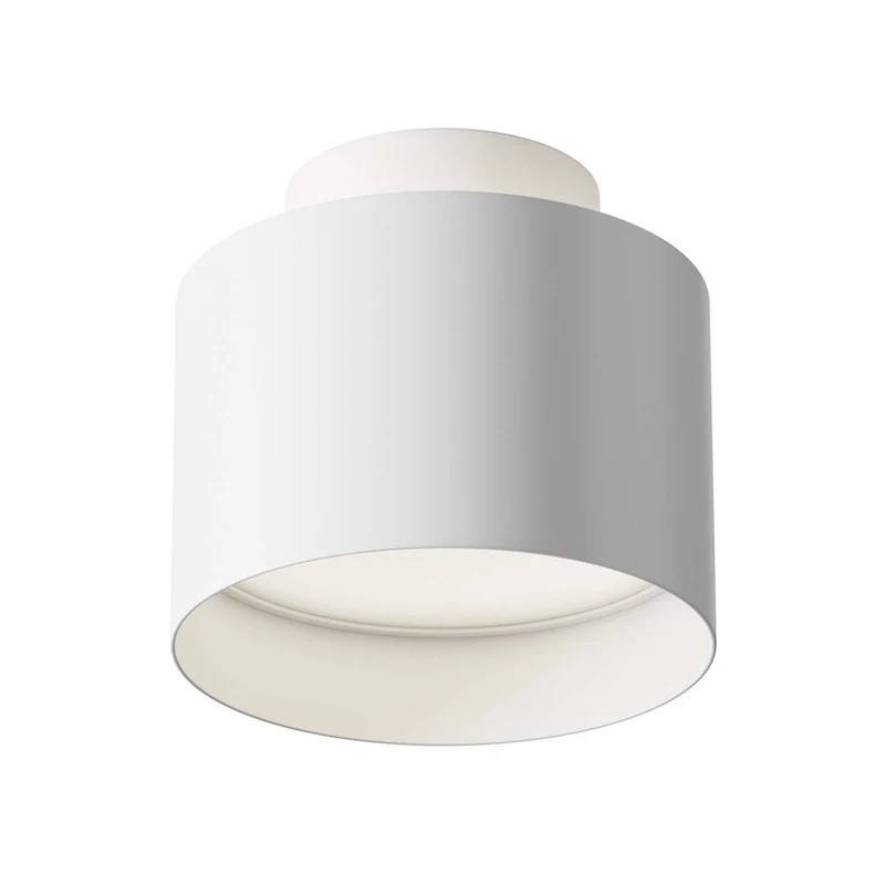 Planet - Spot LED cylindrique en applique en acier, style contemporain