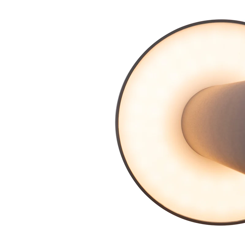 Wald - Borne LED en forme de champignon en acier, style contemporain