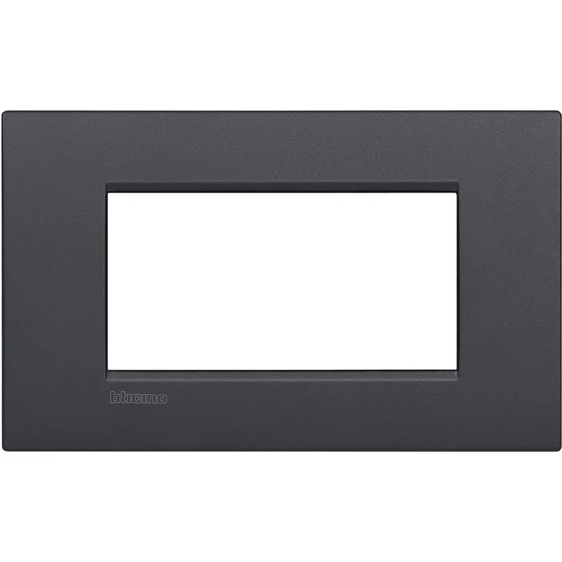 BTICINO LNC4804AR - Bticino LL - Placca 4P Antracite