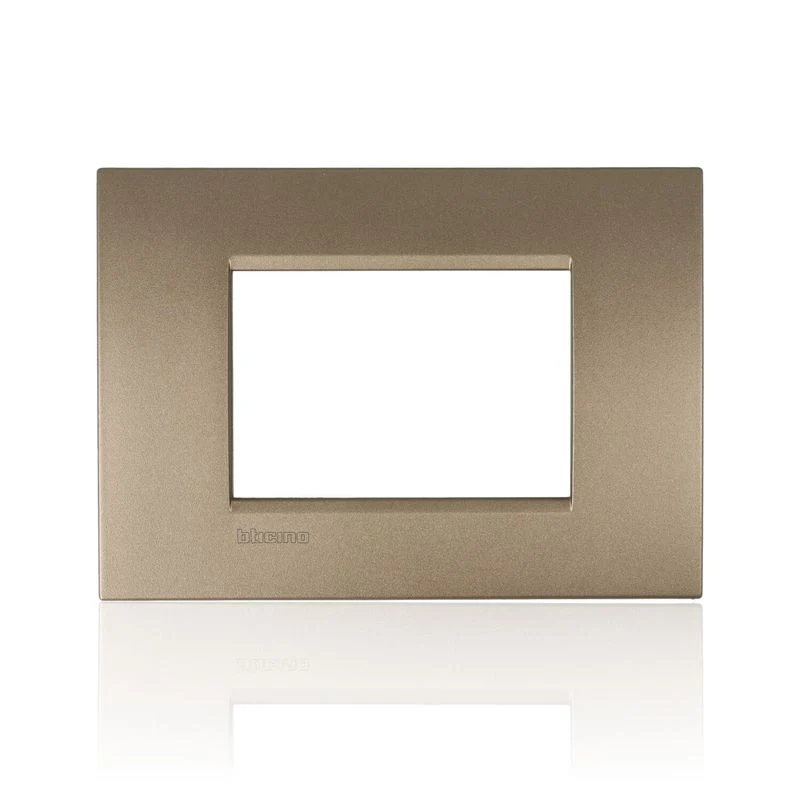 BTICINO LNA4803SQ - Bticino LL - Placca 3P square Bronzo