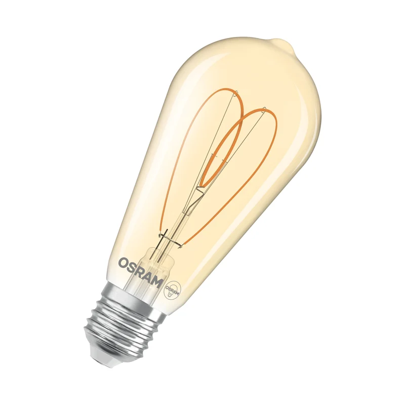 OSRAM Vintage 1906 Edison Lampadina LED Oro, 8W, 806lm, E27, Bianco caldo comfort