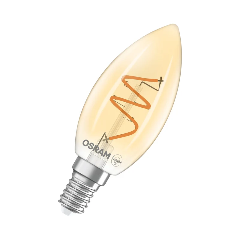 OSRAM Vintage 1906 Classica Lampadina LED Oro, 3.5W, 300lm, E14, Comfort bianco caldo