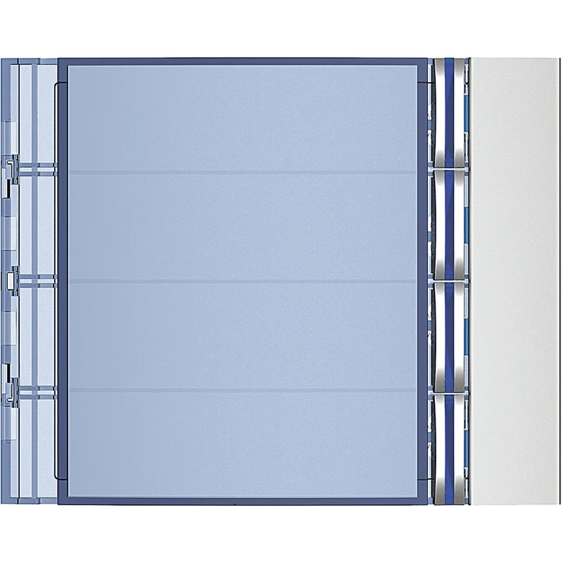 BTICINO 352041 - Frontale 4 pulsanti su colonna singola finitura Allmetal