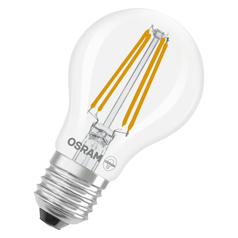 OSRAM Lampada LED ad alta efficienza Classic A60, 3.8W, chiara, E27, bianco freddo