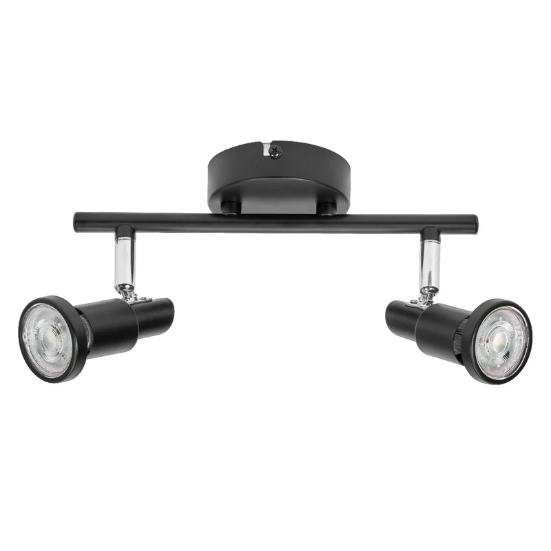 LEDVANCE FARETTO LED GU10 Lampada da soffitto 2 x 3,4W, 460lm, nero