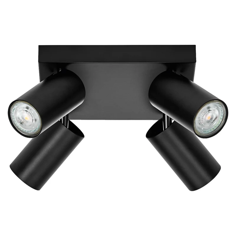 LEDVANCE FARETTO LED OTTAGONALE PL Lampada da soffitto 4 x 3,4W, GU10, 920lm, nero